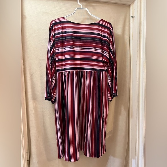 ⚫️ BOHO Suzanne Betro striped fun coloured summer dress size medium - Picture 7 of 8
